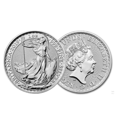 【新品】2019年 イギリス ブリタニア銀貨 1オンス （カプセルケース付 ）