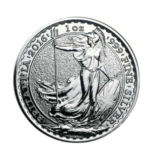 【再入荷】2016年 イギリス ブリタニア銀貨 1オンス （カプセルケース付 ）
