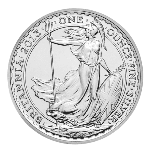 【再入荷】2013年 イギリス ブリタニア銀貨 1オンス  新品（クリアケース付 ）