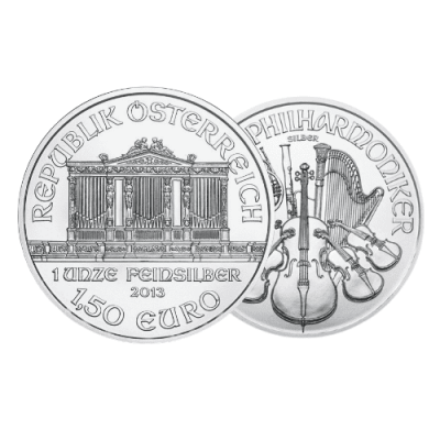 2013年 オーストリア ウィーン銀貨 1オンス  カプセルケース付 