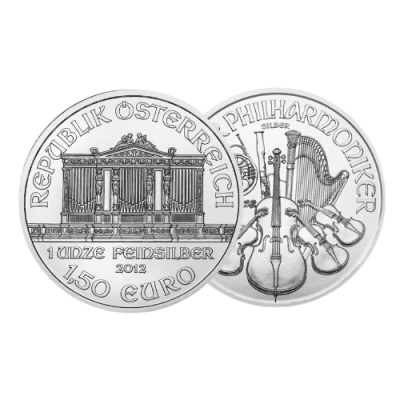 ウィーン銀貨1オンス 2013年製 ４枚 保証書付 旧貨幣/金貨/銀貨/記念 