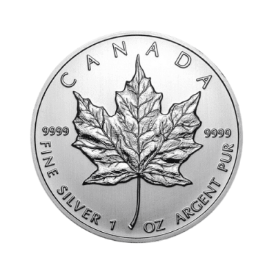 【新品】2010年 カナダ メイプル銀貨 1オンス クリアケース付 