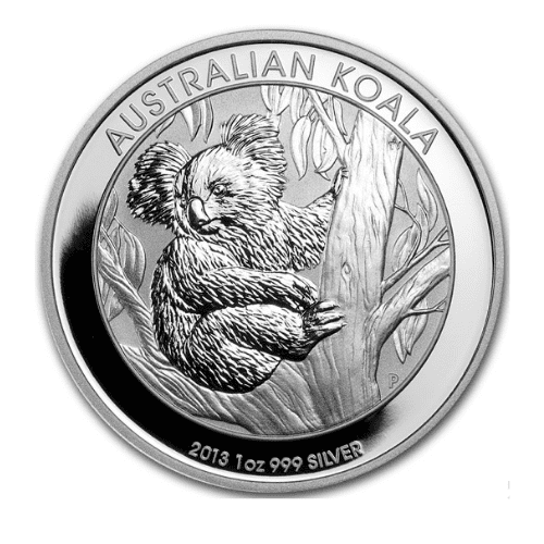 【新品未使用】2013年 オーストラリア コアラ銀貨 1オンス クリアケース付 