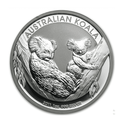 【新品未使用】2011年 オーストラリア コアラ銀貨 1オンス クリアケース付 
