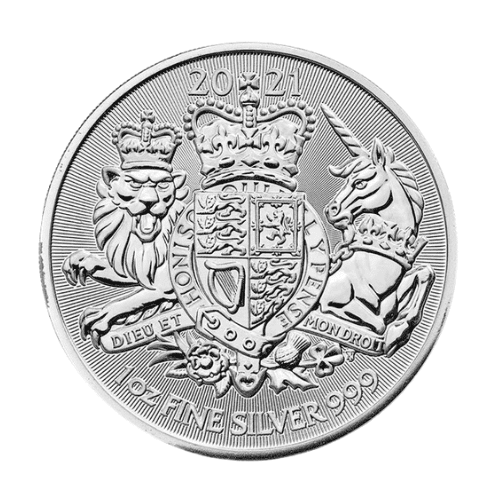 2021年 イギリス 王室の紋章銀貨 1オンス カプセルケース付 
