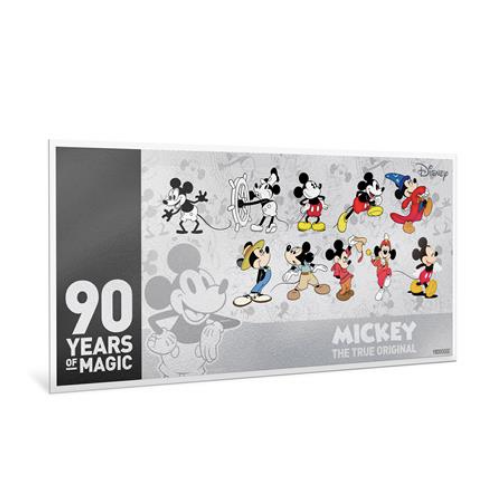 2018年 ニウエ ディズニー ミッキーマウス90周年記念 コインノート 5g　専用箱付き 