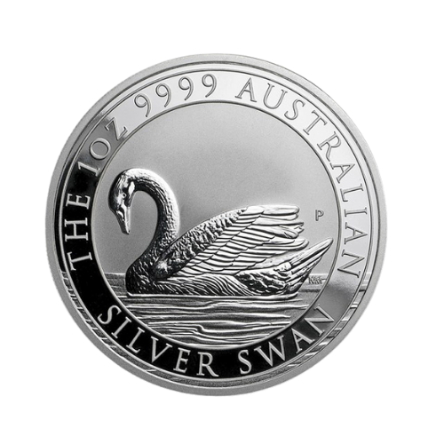 2017年 オーストラリア『スワン』地金型銀貨 1オンス クリアケース付 新品未使用