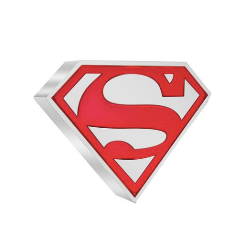2021年 ニウエ DC Comicsシリーズ『 スーパーマン ロゴ』 カラープルーフ銀貨 1オンス 専用ケース
