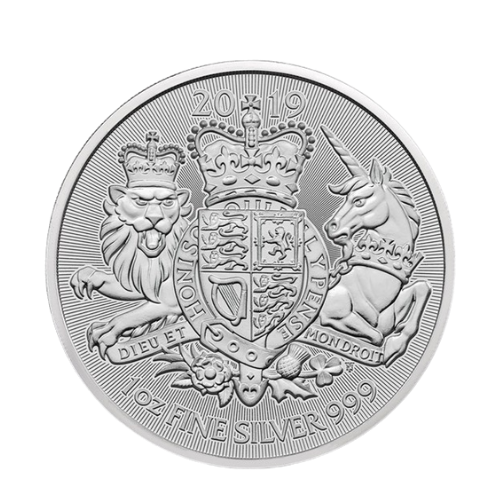 2019年 イギリス 王室の紋章銀貨 1オンス クリアケース付 