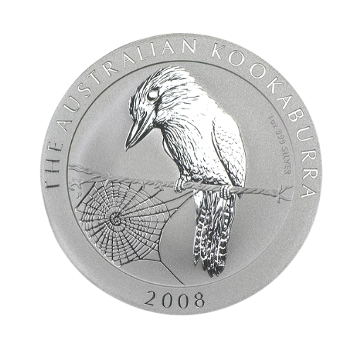 2008年 オーストラリア カワセミ銀貨 新品未使用 1オンス カプセル