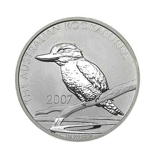 2007年 オーストラリア カワセミ銀貨  新品未使用  1オンス  クリアケース付