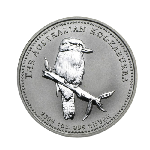 2005年 オーストラリア カワセミ銀貨  新品未使用  1オンス  クリアケース付