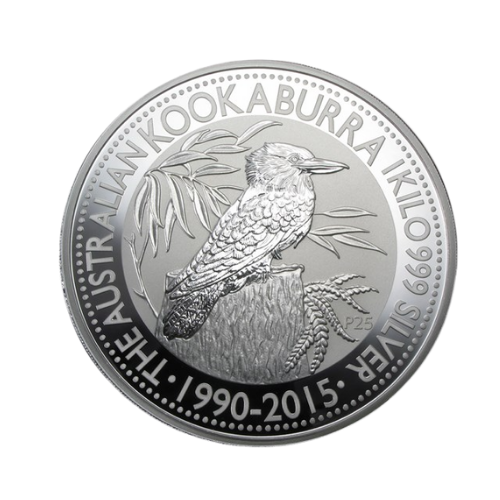 2015年 オーストラリア カワセミ銀貨  新品未使用  1kg クリアケース付