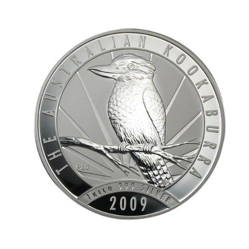 2009年 オーストラリア カワセミ銀貨  新品未使用  1kg カプセルケース付