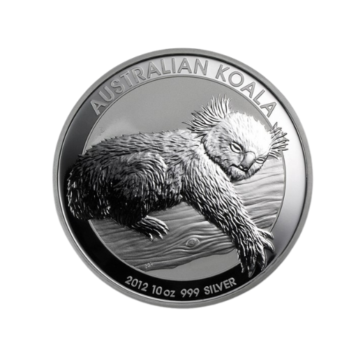 2012年 オーストラリア コアラ銀貨 新品未使用 10オンス（311g）カプセルケース付｜シルバーコイン専門の恵比寿コイン