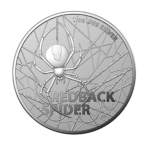 2020オーストラリア 『セアカゴケグモ』 1オンス 地金型銀貨  クリアケース付 限定25000 新品