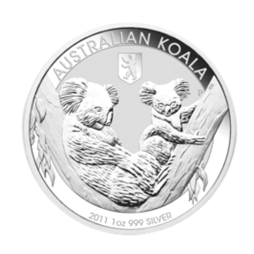 2011オーストラリア コアラ ベルリンベアー刻印銀貨 1オンス クリアケース付 新品未使用