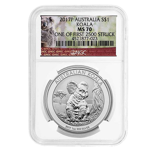 2017年 オーストラリア コアラ銀貨 1オンス カプセルケース付