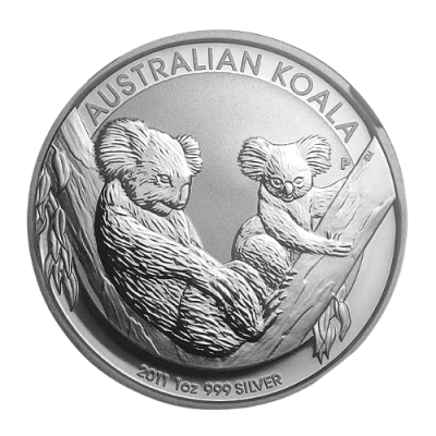 【鑑定済】NGC社最高グレードMS70 2011オーストラリア コアラ銀貨 1オンス スラブケース付