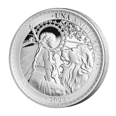 新発売セントヘレナウナとライオン1オンス プルーフ銀貨