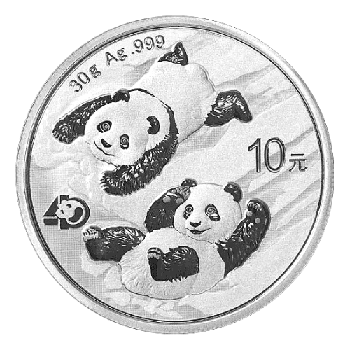 【新品】2022年 中国 パンダ銀貨 30g カプセルケース付