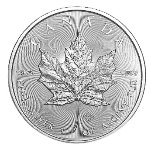 2022 カナダ メイプルリーフ地金型銀貨 1オンス 新品未使用 カプセルケース付