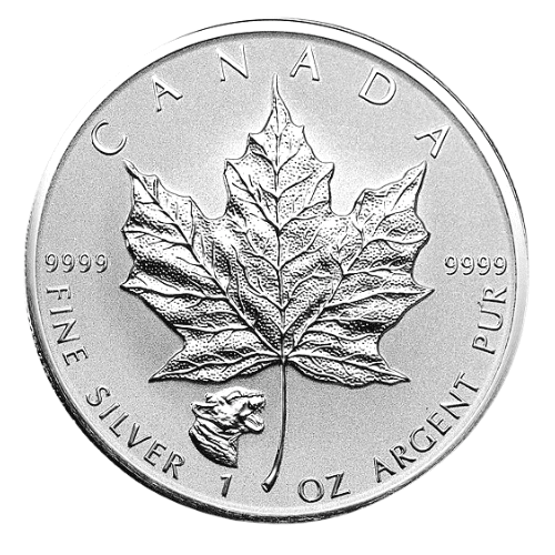 2017カナダ メイプル地金銀貨 『クルーガー刻印』 1オンス カプセルケース付  新品