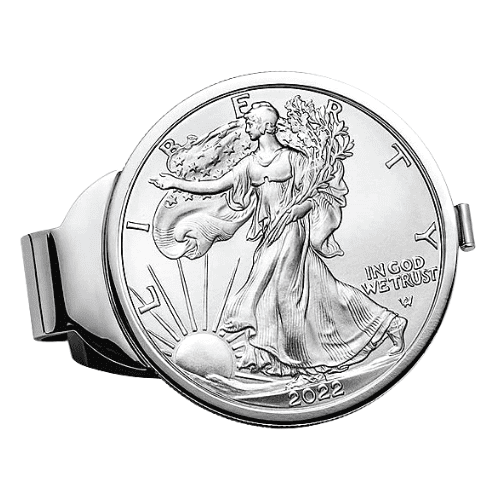 2022アメリカ イーグル銀貨（TYPE2）マネークリップ 1オンス地金型銀貨 専用箱付 新品| 恵比寿コイン