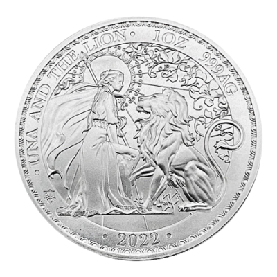 純銀 セントヘレナ ウナとライオン 銀貨 1オンス 2021年 コインカプセル入