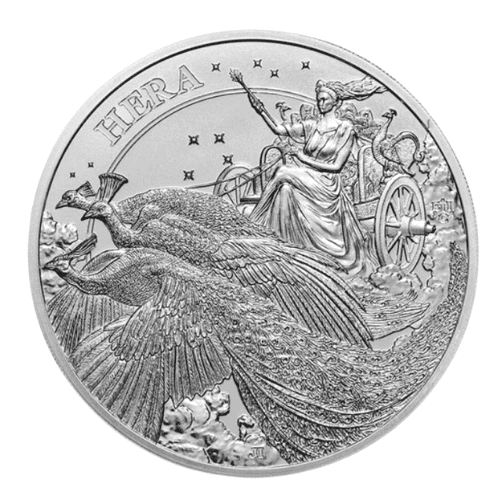 2022年セントヘレナ　女神ヘラ　純銀　1オンスプルーフ銀貨