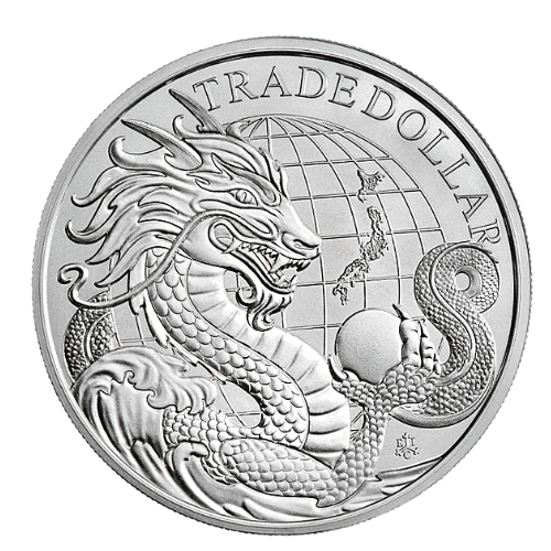 【新発売】2023年 セントヘレナ『現代版日本貿易銀貨』地金型銀貨 1オンス 