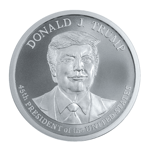 トランプ大統領　1オンス 銀貨　銃規制　銅貨セットMAGA