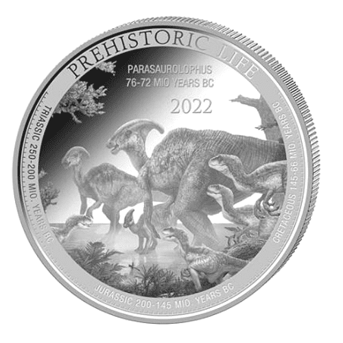 2020年 コンゴ 『ティラノサウルス 』 銀貨 1オンス カプセルケース付 ｜恵比寿コイン