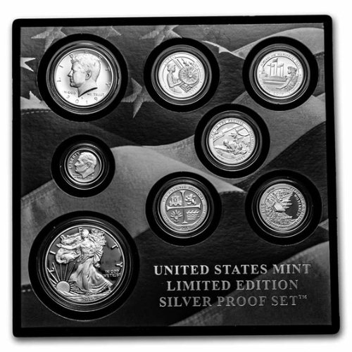  2019年 アメリカ プルーフ銀貨 8枚セット 2.34オンス 専用ボックス付き 新品
