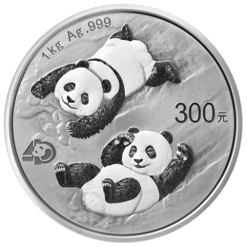 2022 中国 パンダ プルーフ銀貨 1kg 専用ボックス付 40周年記念 限定20,000枚