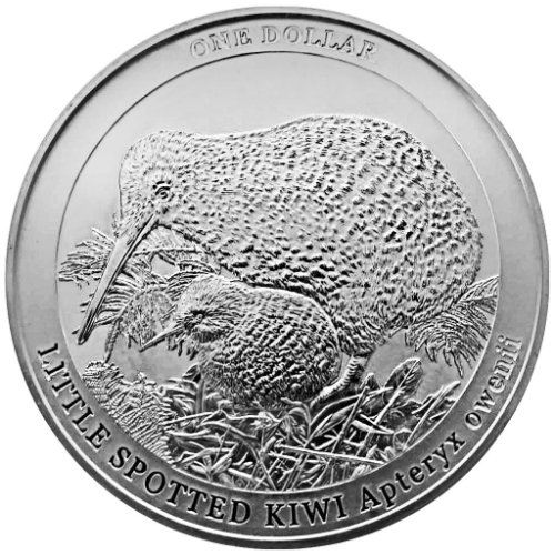 2022 ニュージーランド 『キウイ』 1オンス 銀貨 ブリスターケース付 限定5,000枚 新品