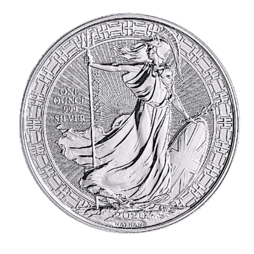 【新品】2020年 イギリス ブリタニア銀貨 1オンス オリエンタル背景（クリアケース付 ）