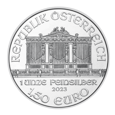 20枚2020オーストリア ウィーン銀貨 31.1g 純銀プラスチックケース付き
