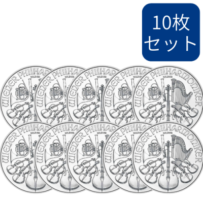 【10枚セット】 2023オーストリア ウィーン 1オンス 銀貨 新品クリアケース付 ※一枚当たり4420円
