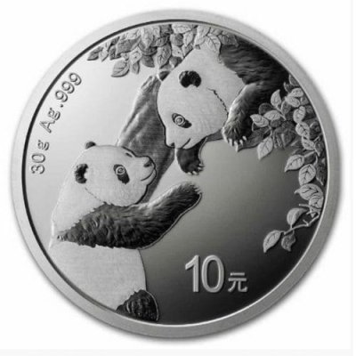 2023中国 パンダ銀貨 30g クリアケース付 新品