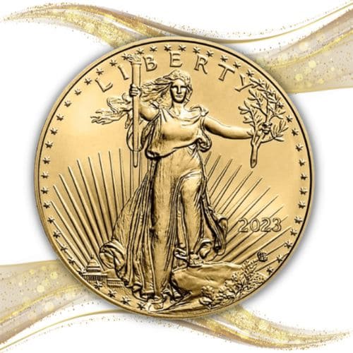 2023アメリカ『ゴールドイーグル』1/4オンス 地金型金貨 カプセルケース付 新品
