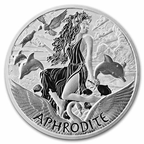2022 ツバル オリンパスの神々 『アフロディーテ』 1オンス 地金型銀貨 新品 カプセルケース付 限定13,500枚