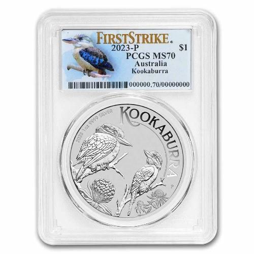 オーストラリア 2023 カワセミ 銀貨 NGC MS70 ファーストリリース-