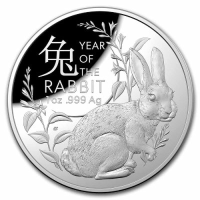 2023 オーストラリア『兎年』ドーム型プルーフ銀貨 1オンス 専用箱付 限定7500枚 新品｜恵比寿コイン