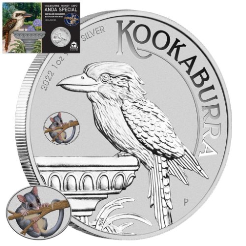 2022 オーストラリア カワセミ銀貨 ポッサムマーク 限定2,000枚 地金型 