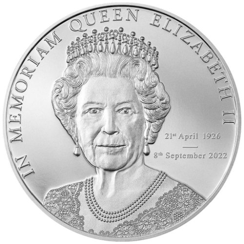 メイプル 銀貨 1オンス 5枚クリアケース付 純銀 2021 エリザベス女王