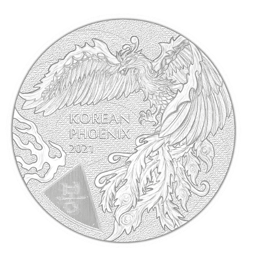 2021 韓国『不死鳥』 シルバーメダル 1オンス カプセルケース付 新品