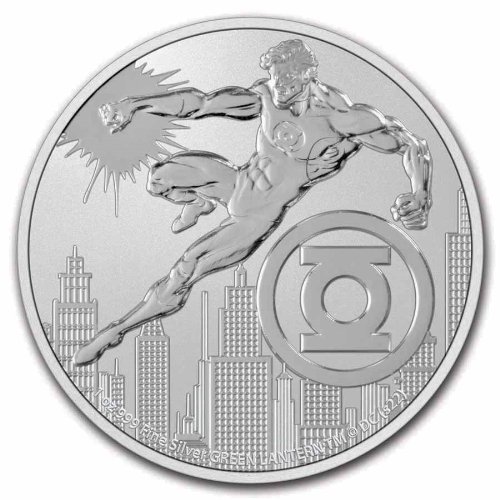 2022 ニウエ DCコミック『グリーンランタン』1オンス 地金型銀貨 クリアケース付 限定15,000 新品