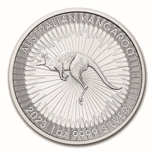 新発売】2023 オーストラリア カンガルー地金型銀貨 1オンス クリア 
