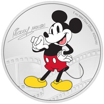 2023ニウエ ディズニー 『ミッキーマウス』カラープルーフ銀貨 1オンス ...